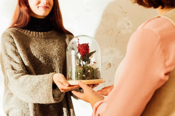 Roses éternelles sous cloche : un moyen d'ajouter une touche de charme intemporel à votre intérieur